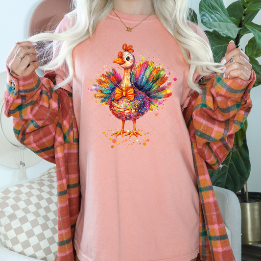 Glitter Turkey Transfer