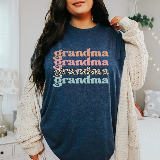 Grandma Leopard Stacked Transfer