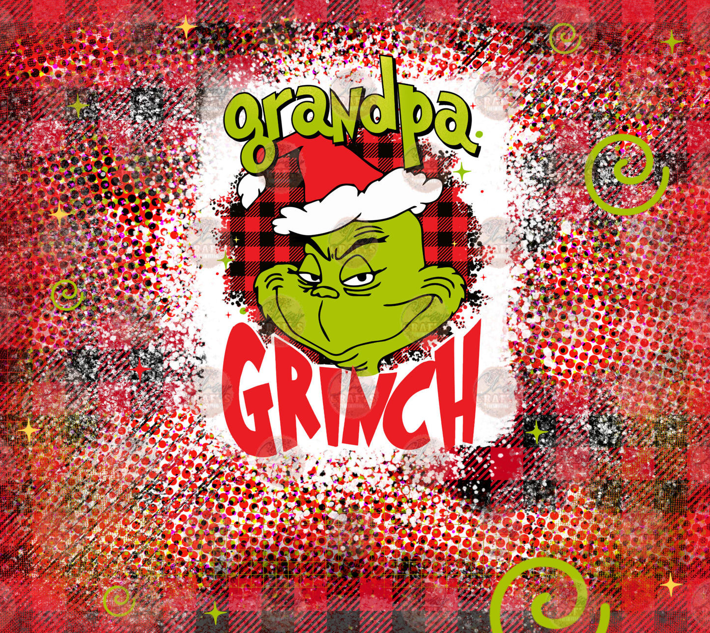 Grandpa Grump Tumbler Wrap - Sublimation Transfer