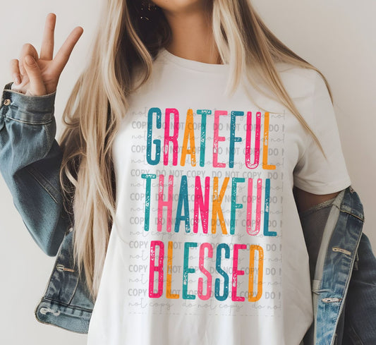 Grateful Thankful Blessed Transfer