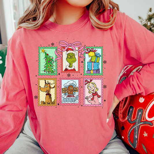 Grinch Design Preppy Transfer