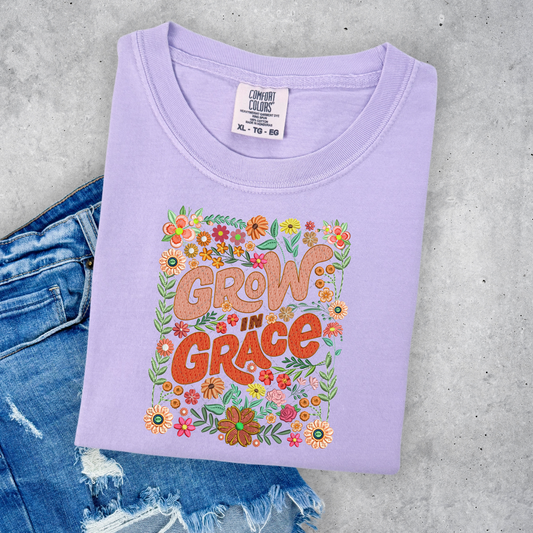 Grow in Grace Floral transfer
