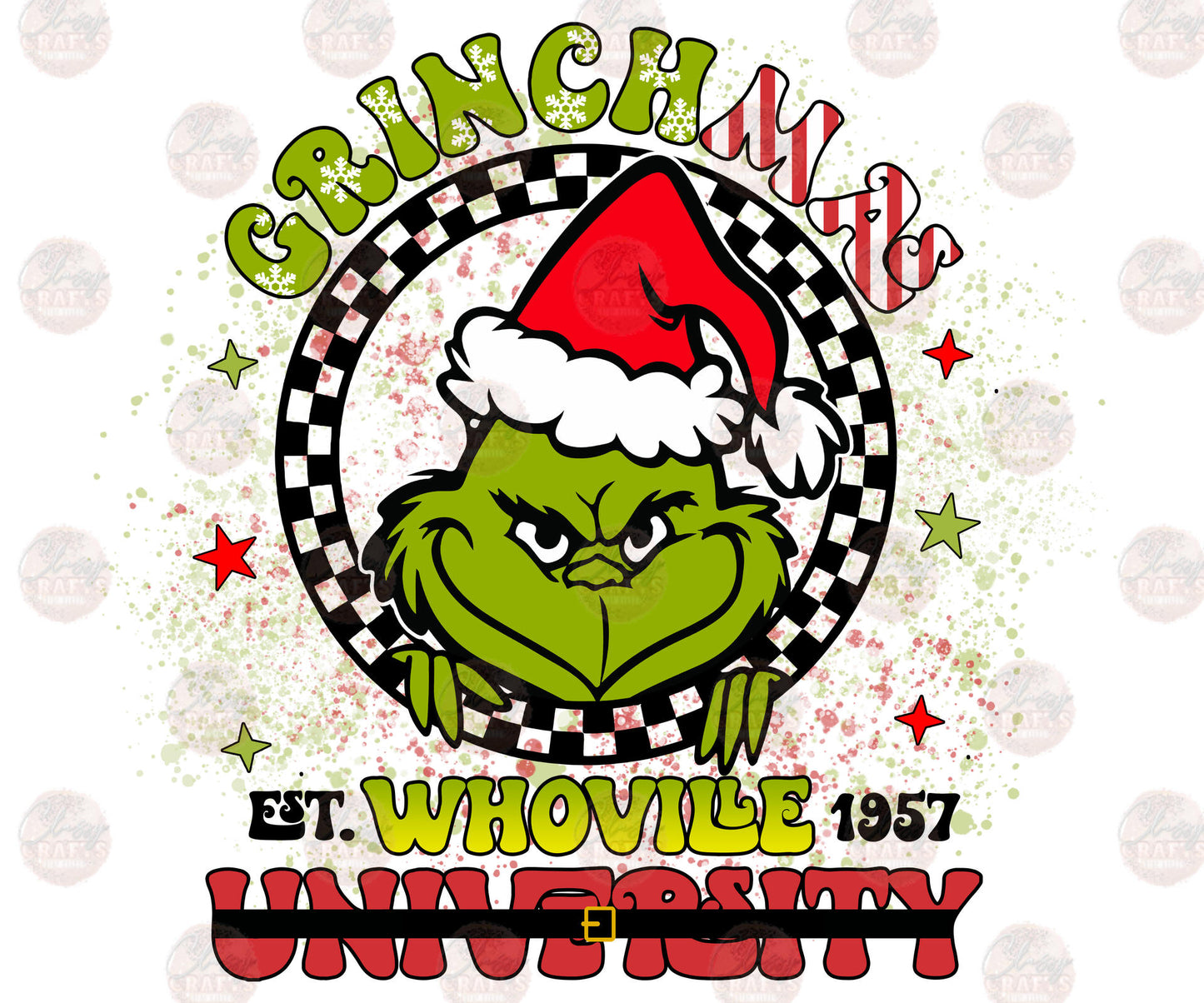 Grumpmas Whoville University - Sublimation Transfer