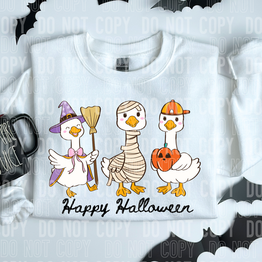 HAPPY HALLOWEEN DUCKS TRANSFER