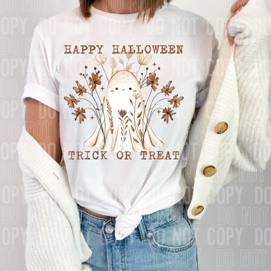 HAPPY HALLOWEEN TRICK OR TREAT TRANSFER