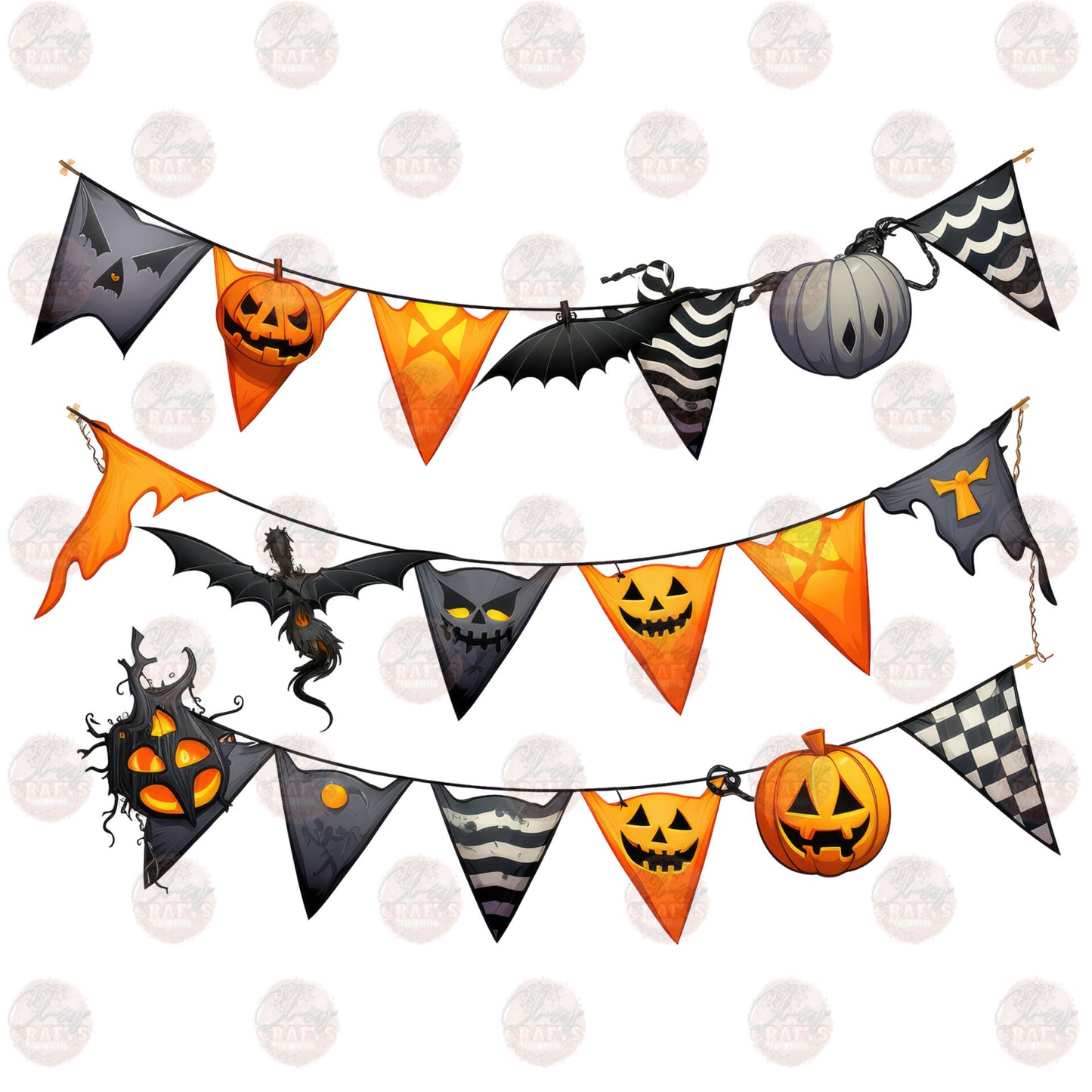 Halloween Flags Transfer