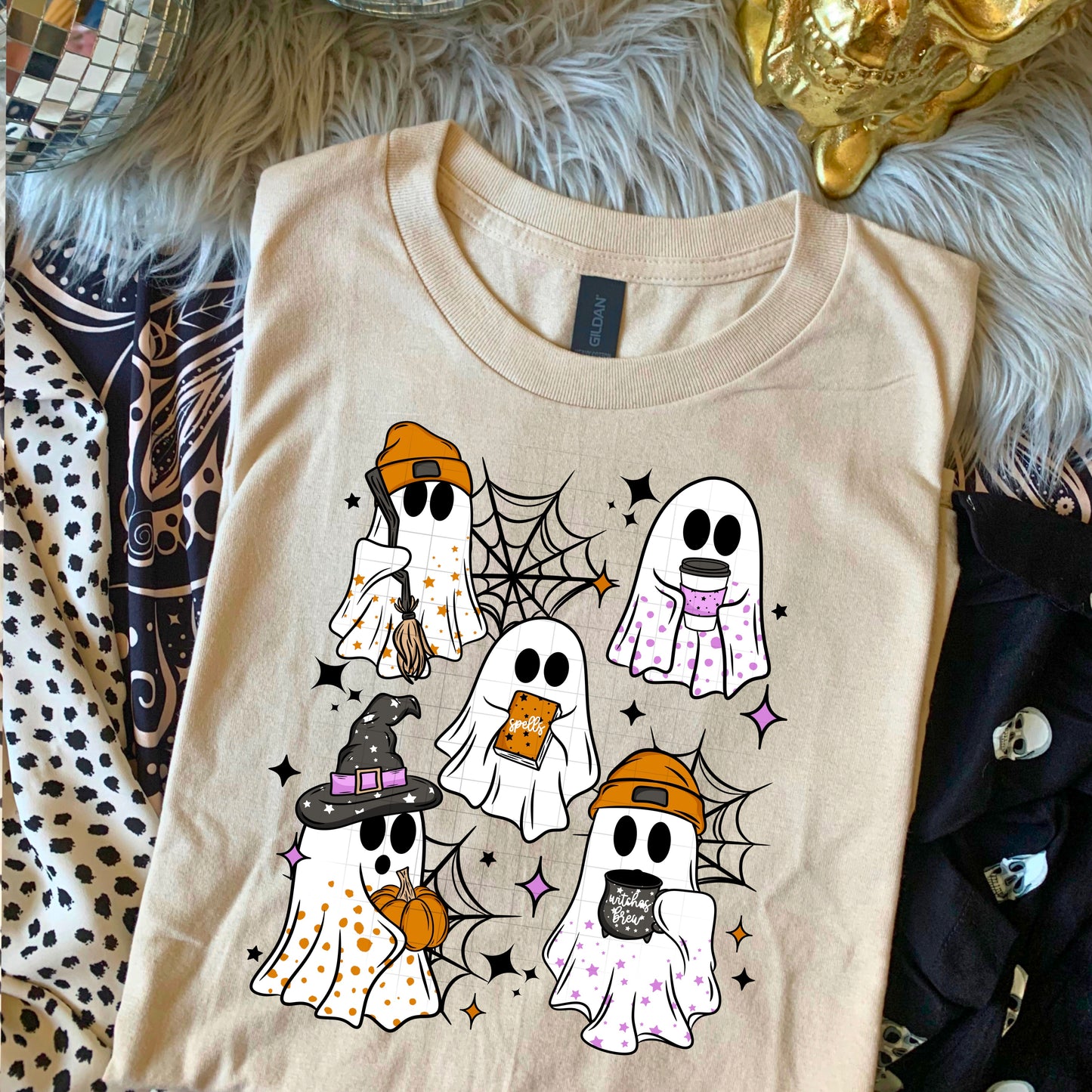 Halloween Ghost Collage Transfer