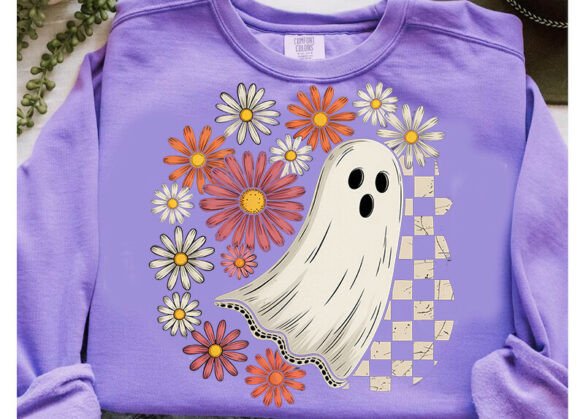 Halloween Ghost Lace Transfer