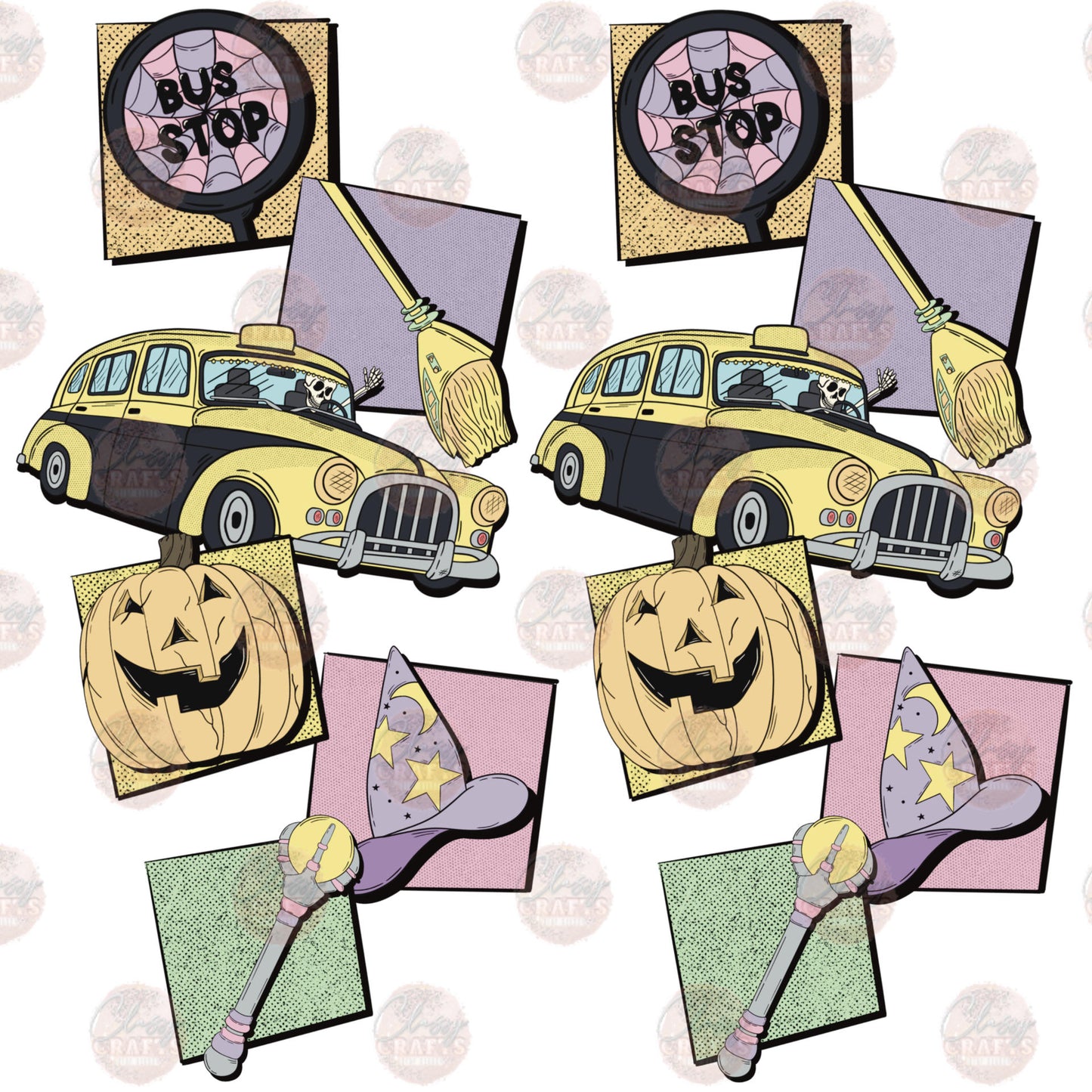Halloween Tour Guide Sleeve - Sublimation Transfer