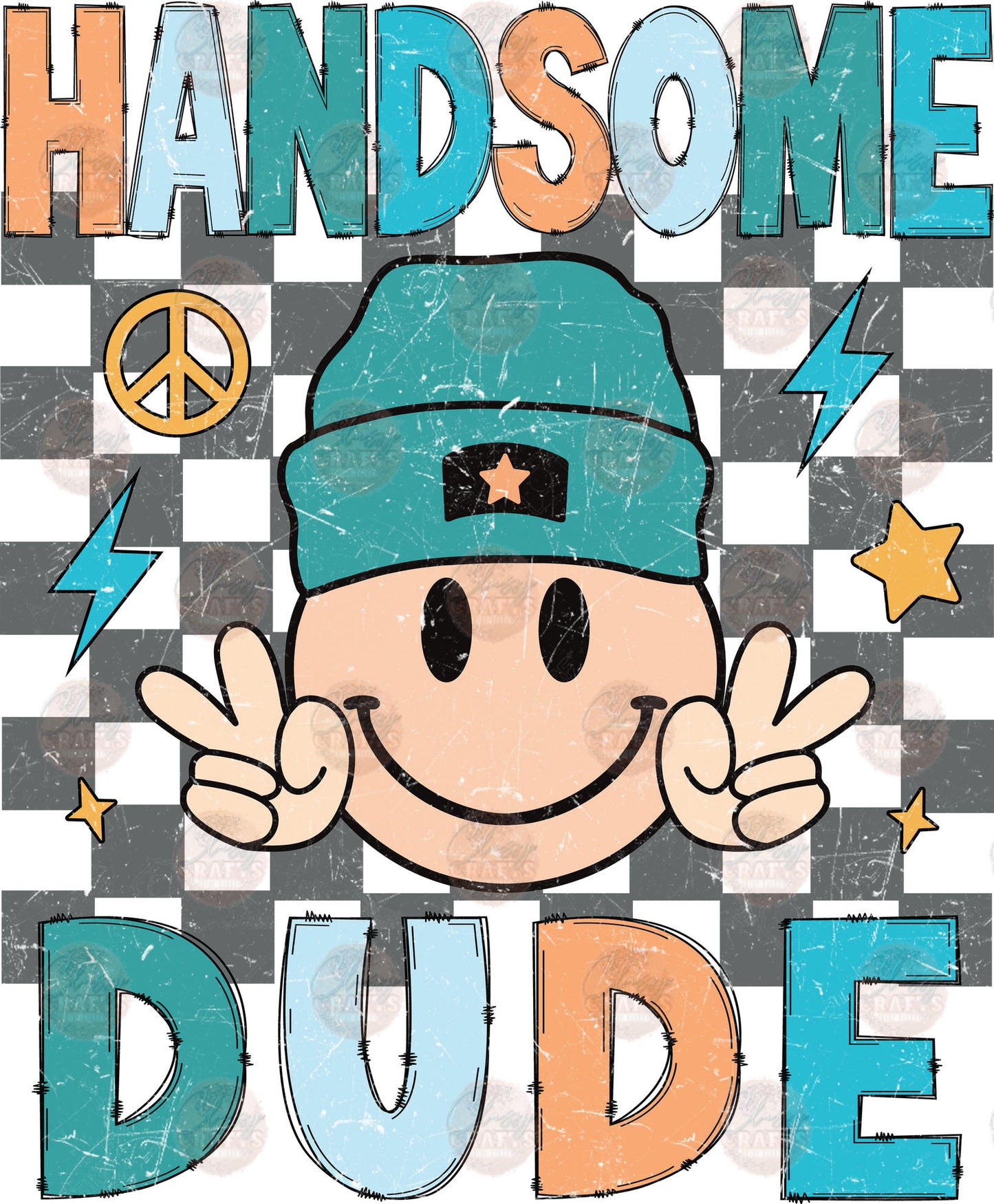 Handsome Dude Peace Transfer