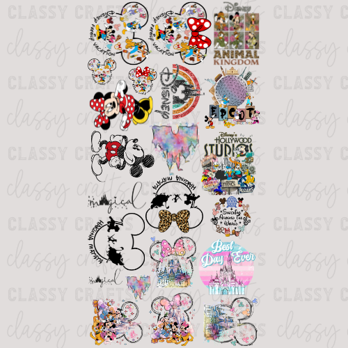 Happiest Place Ever -  30x60 - PREMADE GANG SHEET