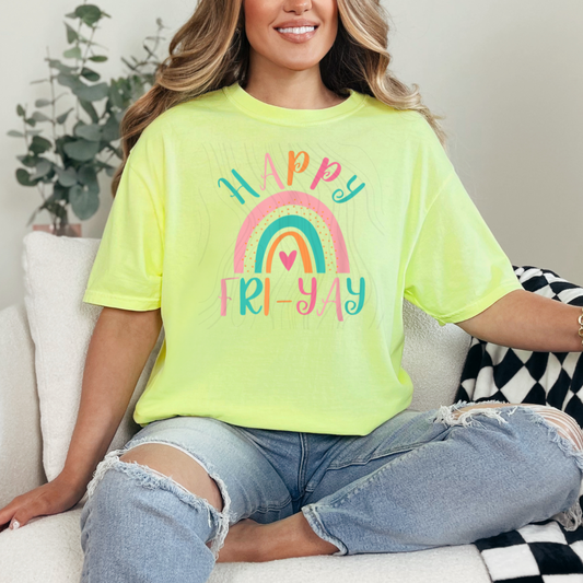 Happy Friyay Fri-Yay Friday Lovers Transfer