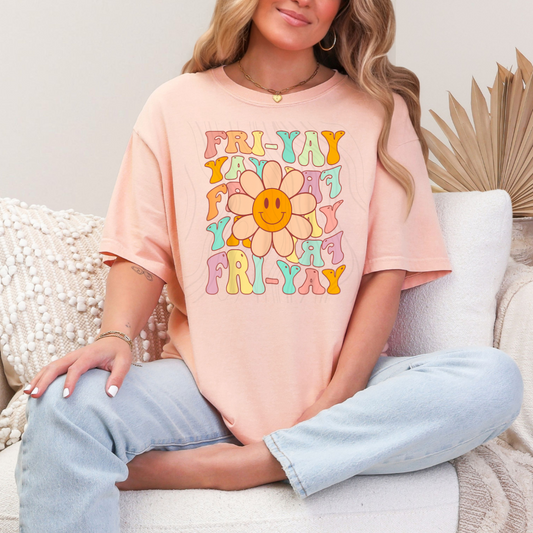 Happy Friyay TGIF  Flower Transfer