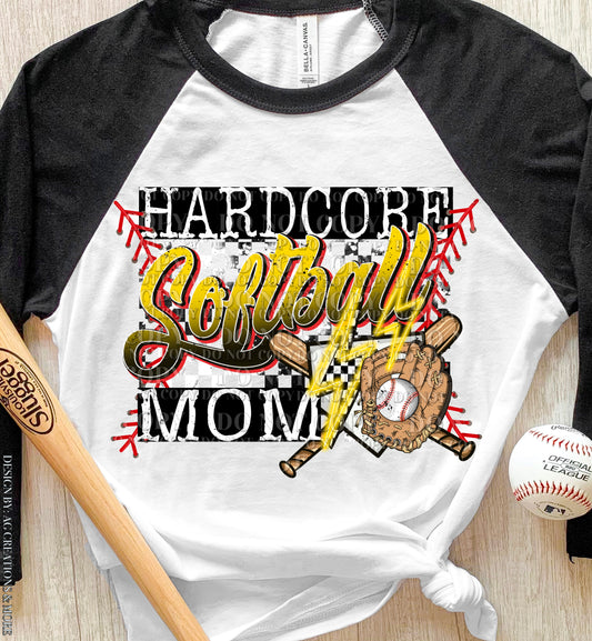 Hardcore Softball Mama Transfer