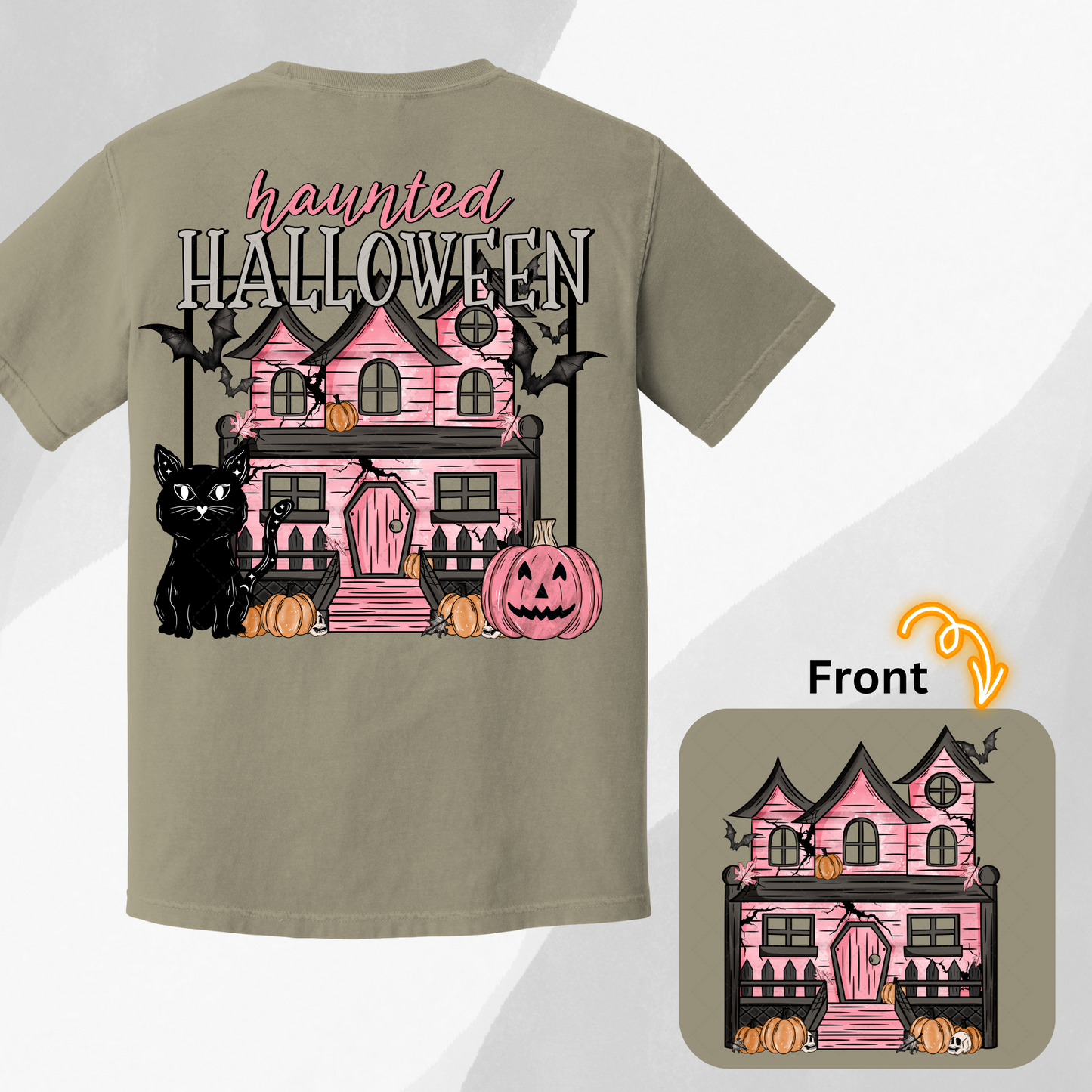 Haunted House Pink  ** TWO PART* SOLD SEPARATELY** Transfer