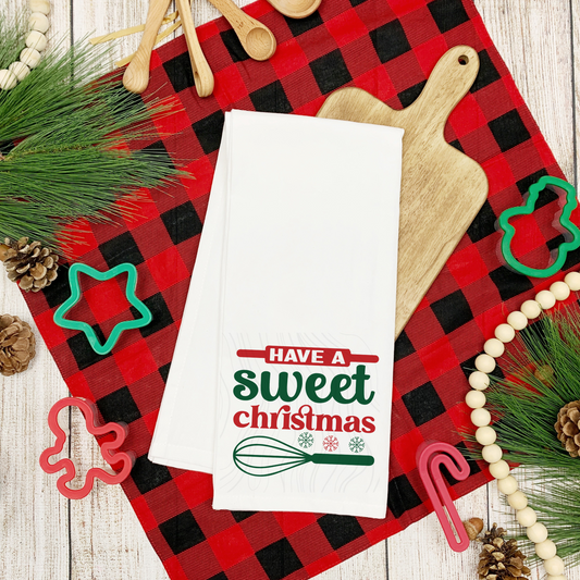 Have A Sweet Christmas Tea Towel Transfer