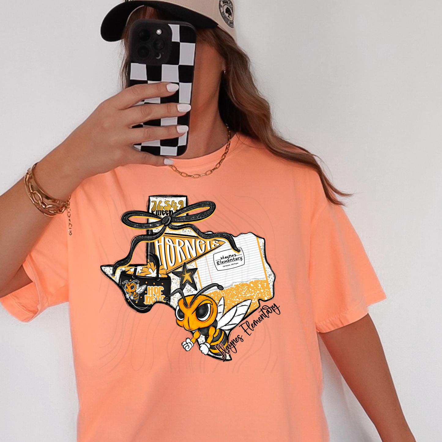 Haynes Elementary Hornets Game Day Coquette Transfer
