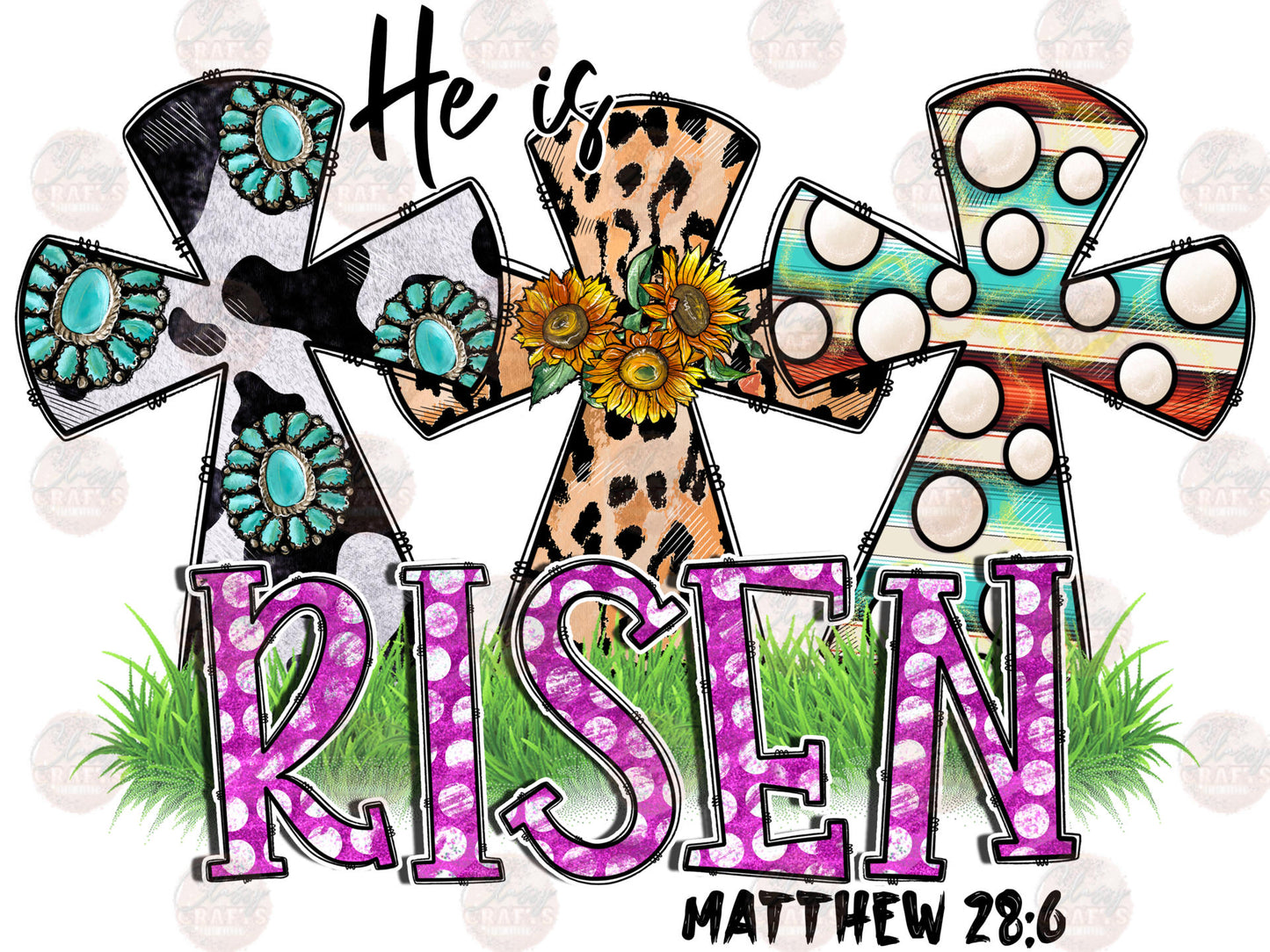 He Is Risen Matthew 28 Transfer