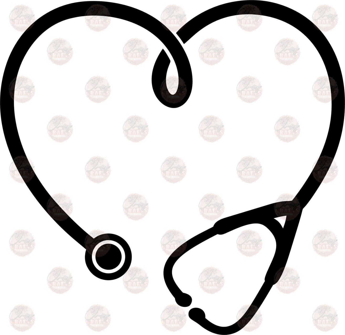 Heart Loop Stethoscope - Sublimation Transfer