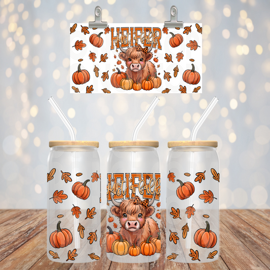 Heifer Fall 16oz Libbey Wrap Transfer