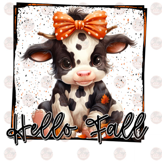 Hello Fall Cow - Sublimation Transfer