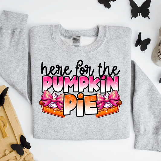 Here For The Pie Pink Transfer
