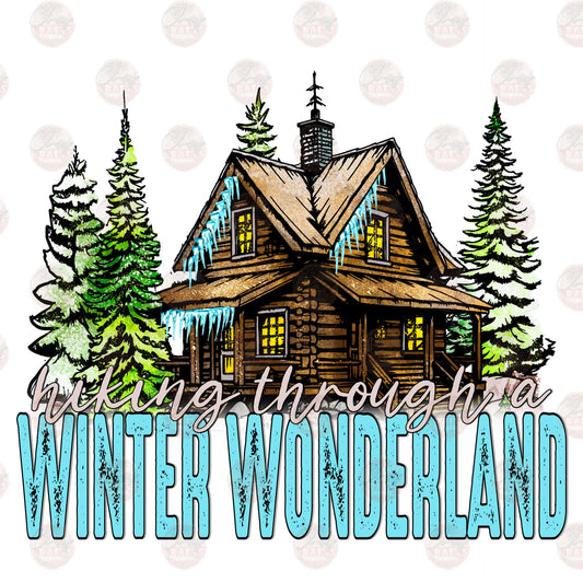 Hiking Through A Winter Wonderland - Sublimation Transfer