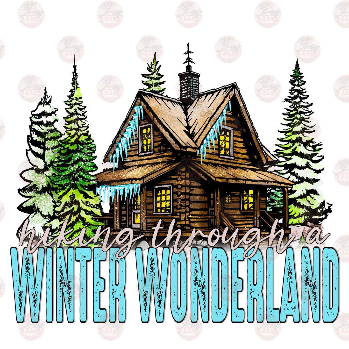 Hiking Through A Winter Wonderland - Sublimation Transfer