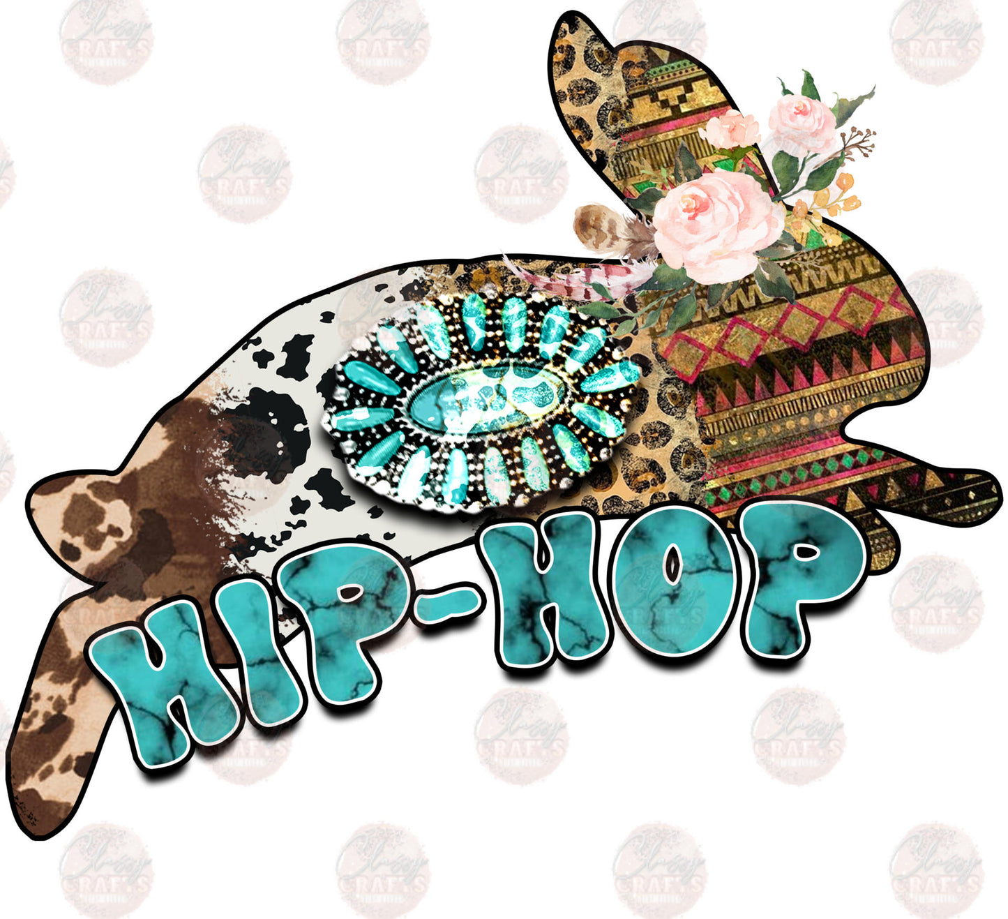 Hip-Hop Rabbit Cowhide Transfer