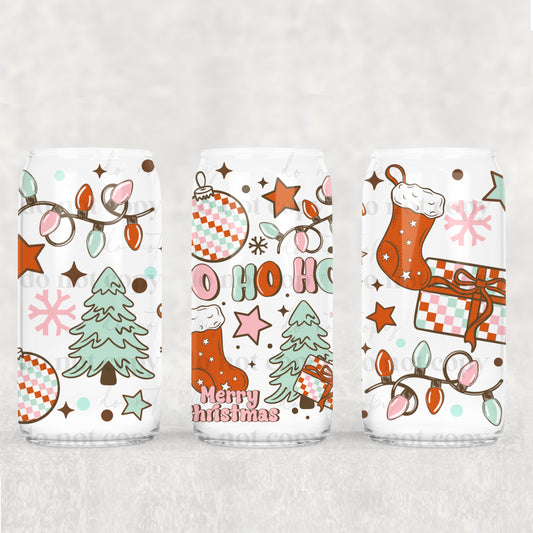 Ho Ho Ho Libbey Wrap 16 Oz Transfer