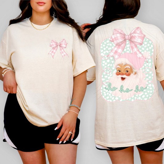 Ho Ho Ho Bow Pocket Two Part **Sold Separately** Transfer