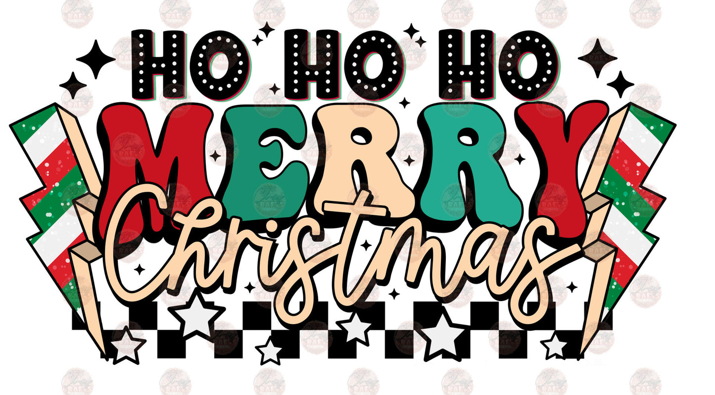Ho Ho Ho Merry Christmas - Sublimation Transfer