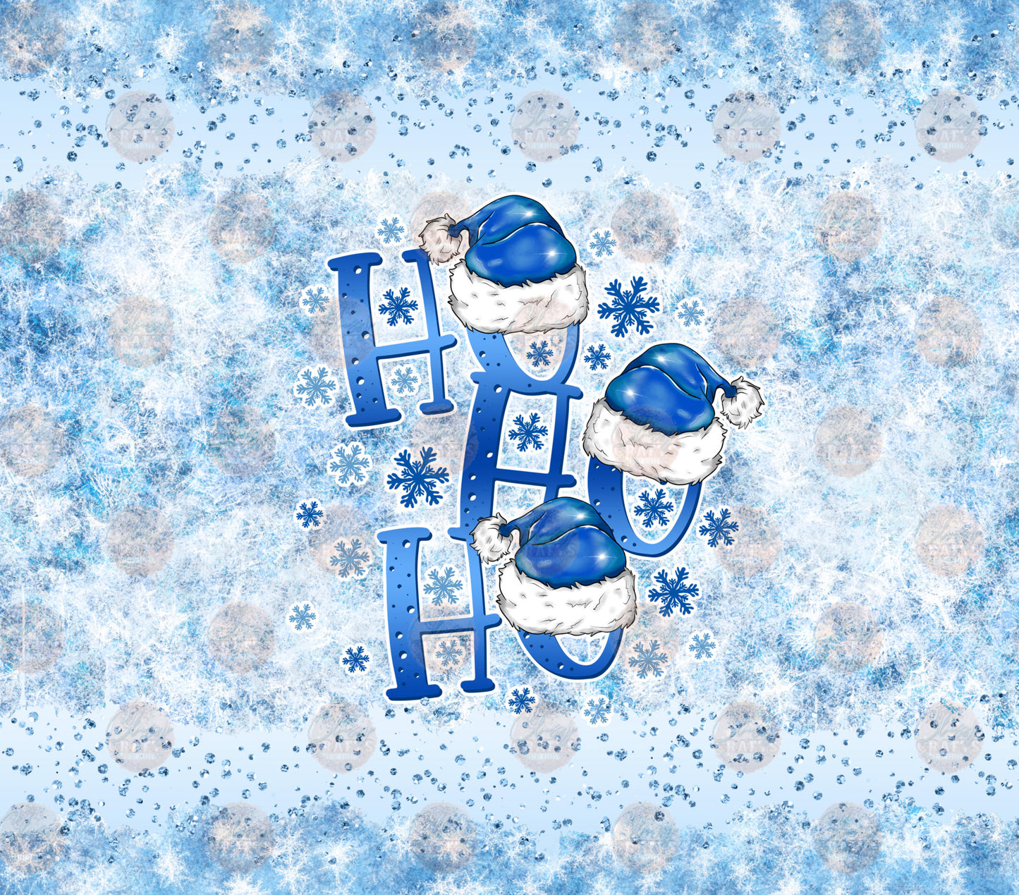 Ho Ho Ho Tumbler Wrap - Sublimation Transfer