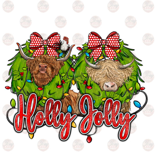 Holly Jolly Heifers - Sublimation Transfer