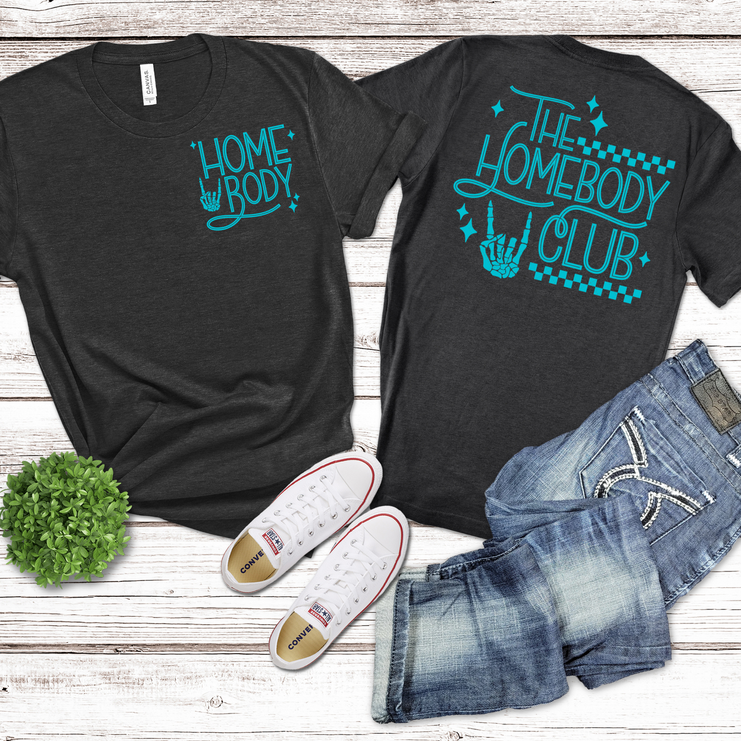 Homebody Club Teal  **TWO PART* SOLD SEPARATELY** Transfer