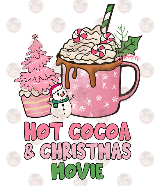 Hot Cocoa & Christmas Movie - Sublimation Transfer