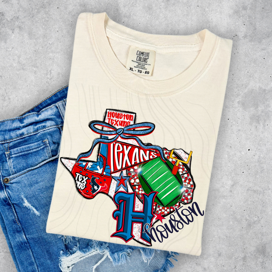 Houston Texans Game Day Coquette Transfer