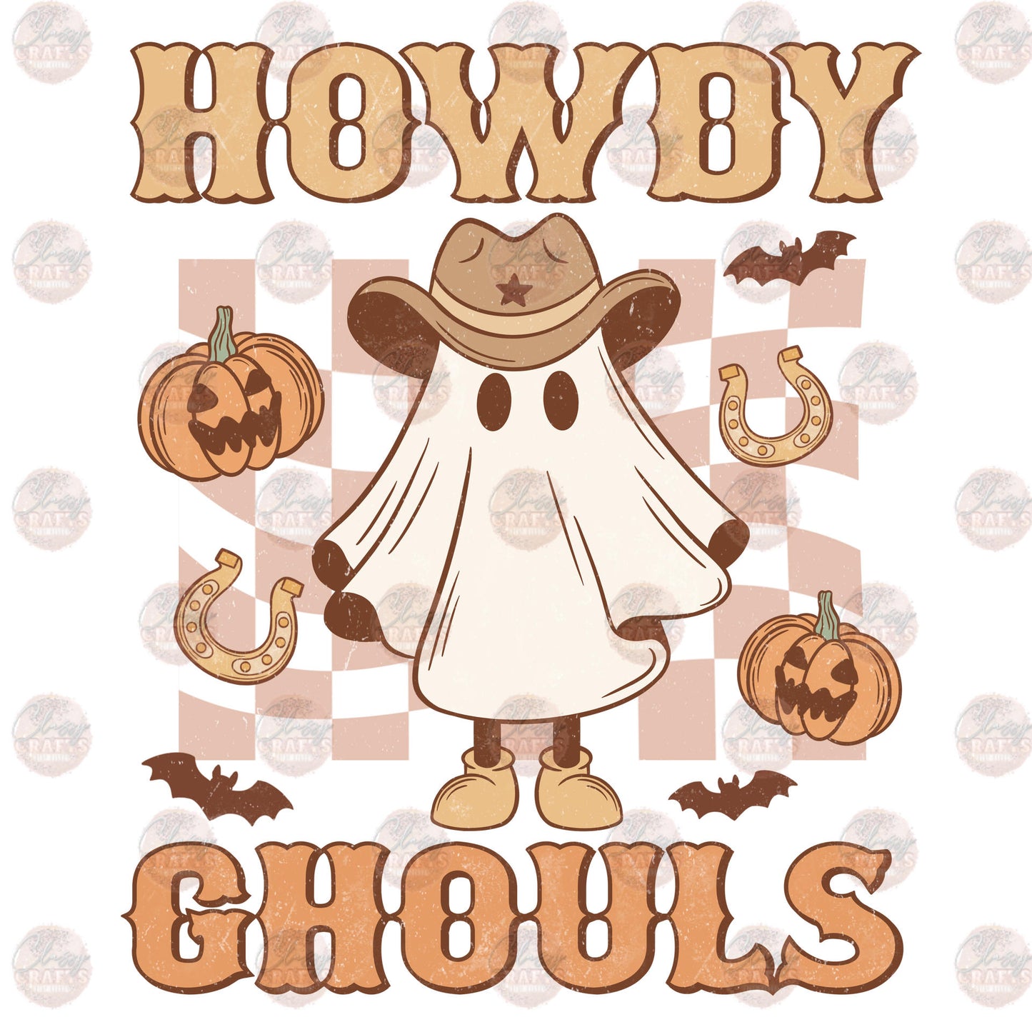 Howdy Ghouls Retro Transfer