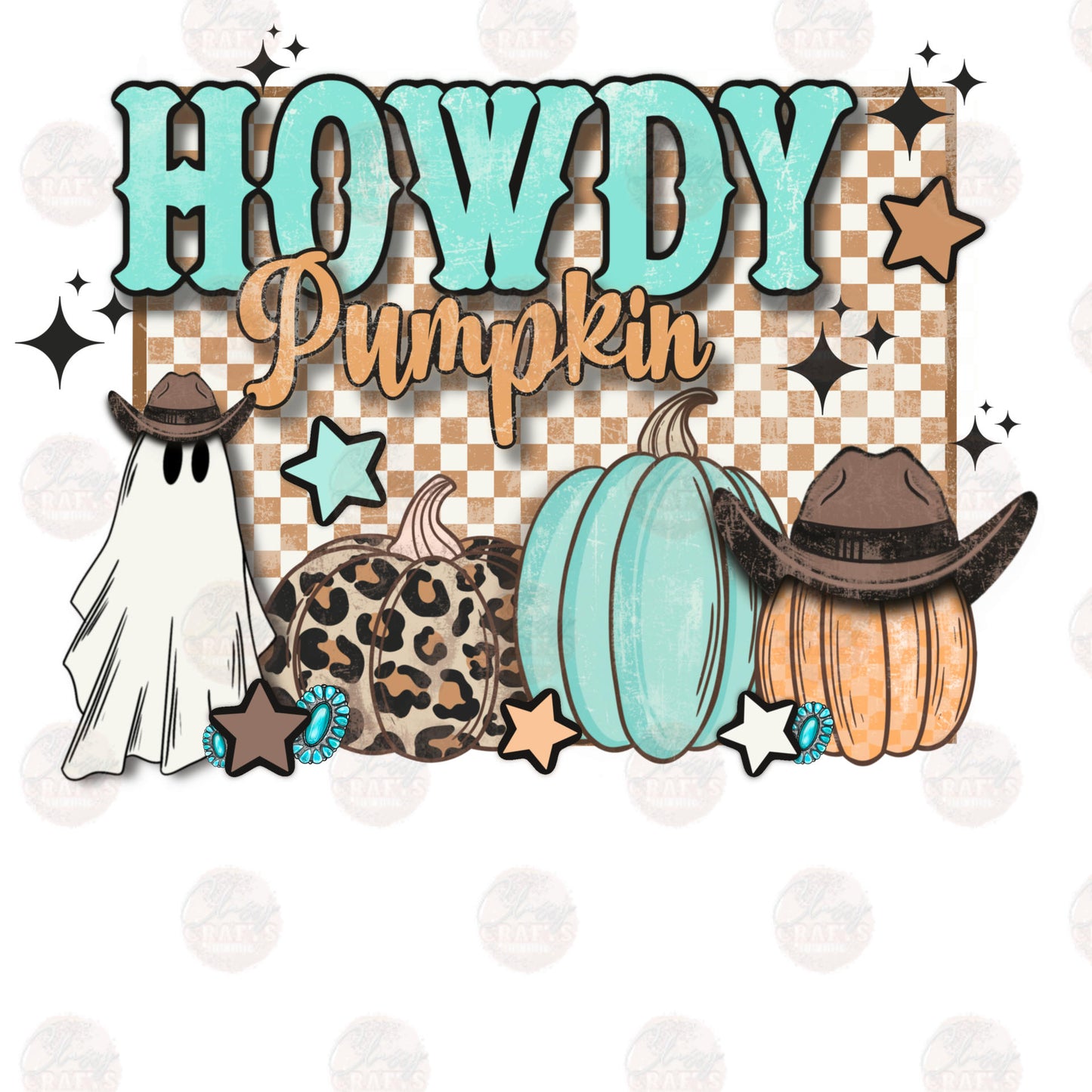 Howdy Pumpkin Mint Transfer