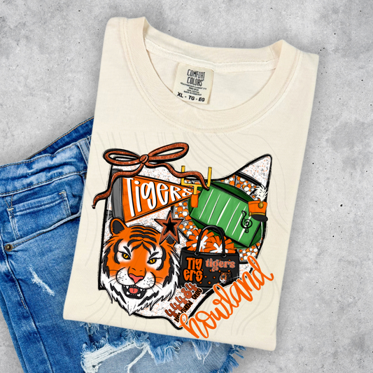 Howland Tigers Game Day Coquette Transfer