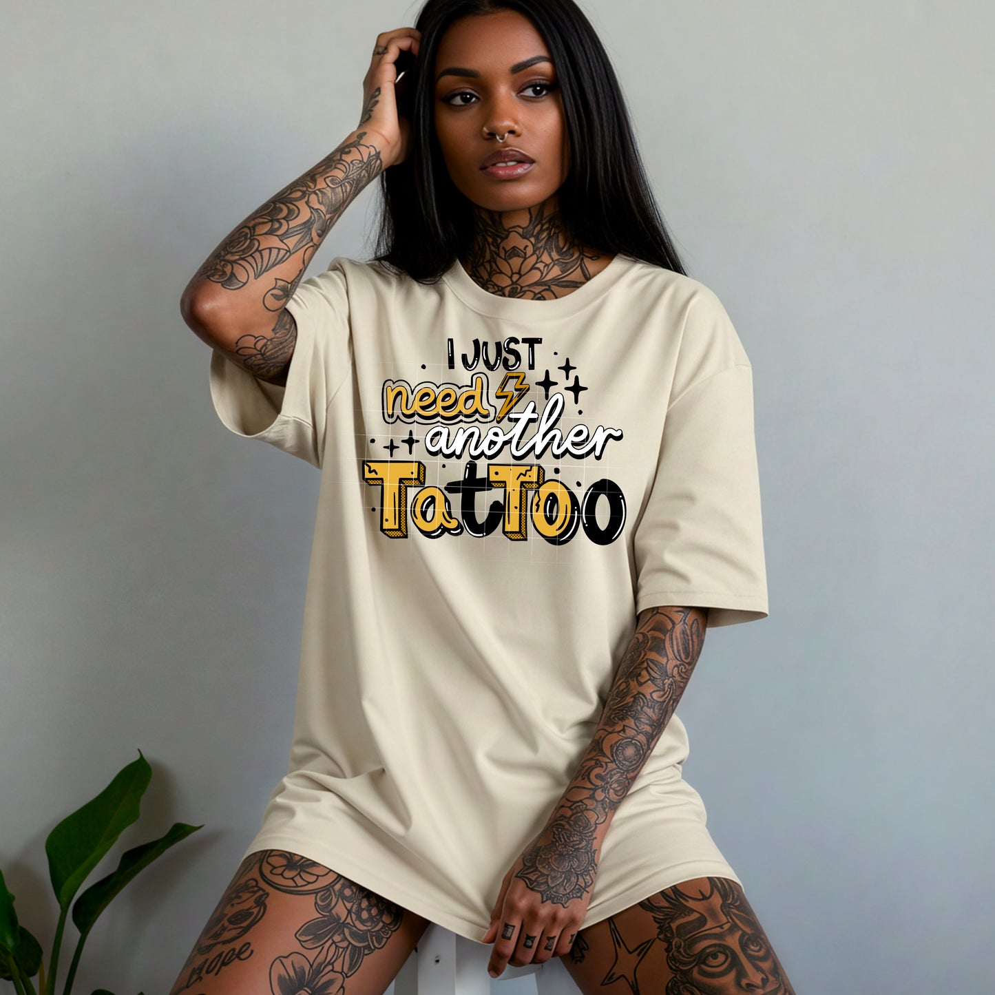 I Just Need Another Tattoo Yellow Transfer