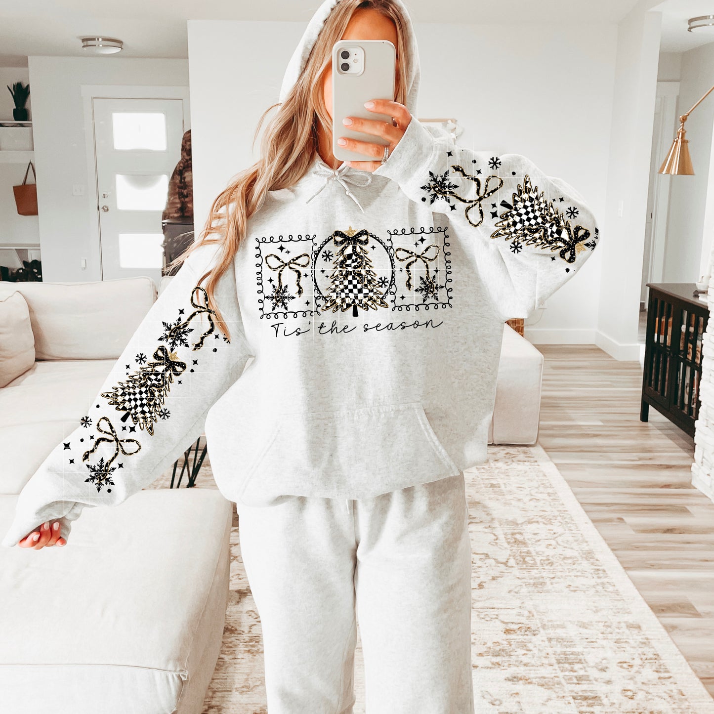 Tis The Season Checker Tree Transfer *TWO PART**SOLD SEPARATELY**