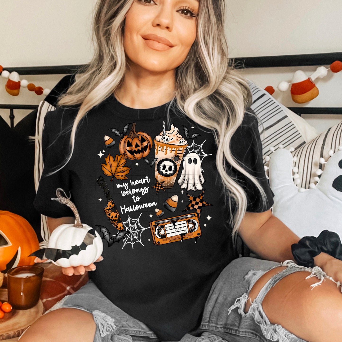 My Heart Belongs Halloween Transfer