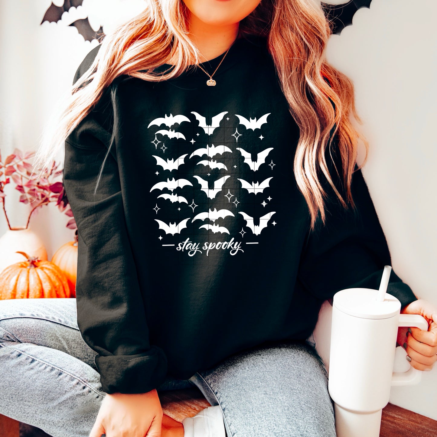 Stay Spooky Bats Transfer