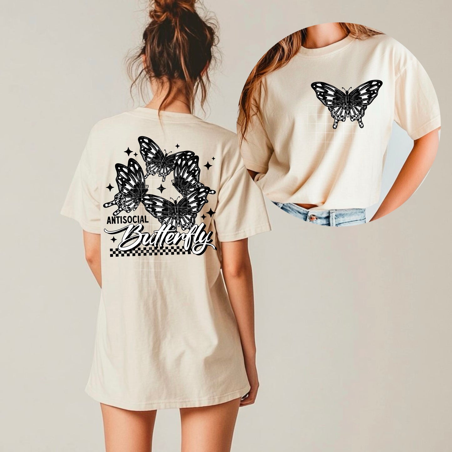 Antisocial Butterfly Transfer ** TWO PART* SOLD SEPARATELY**