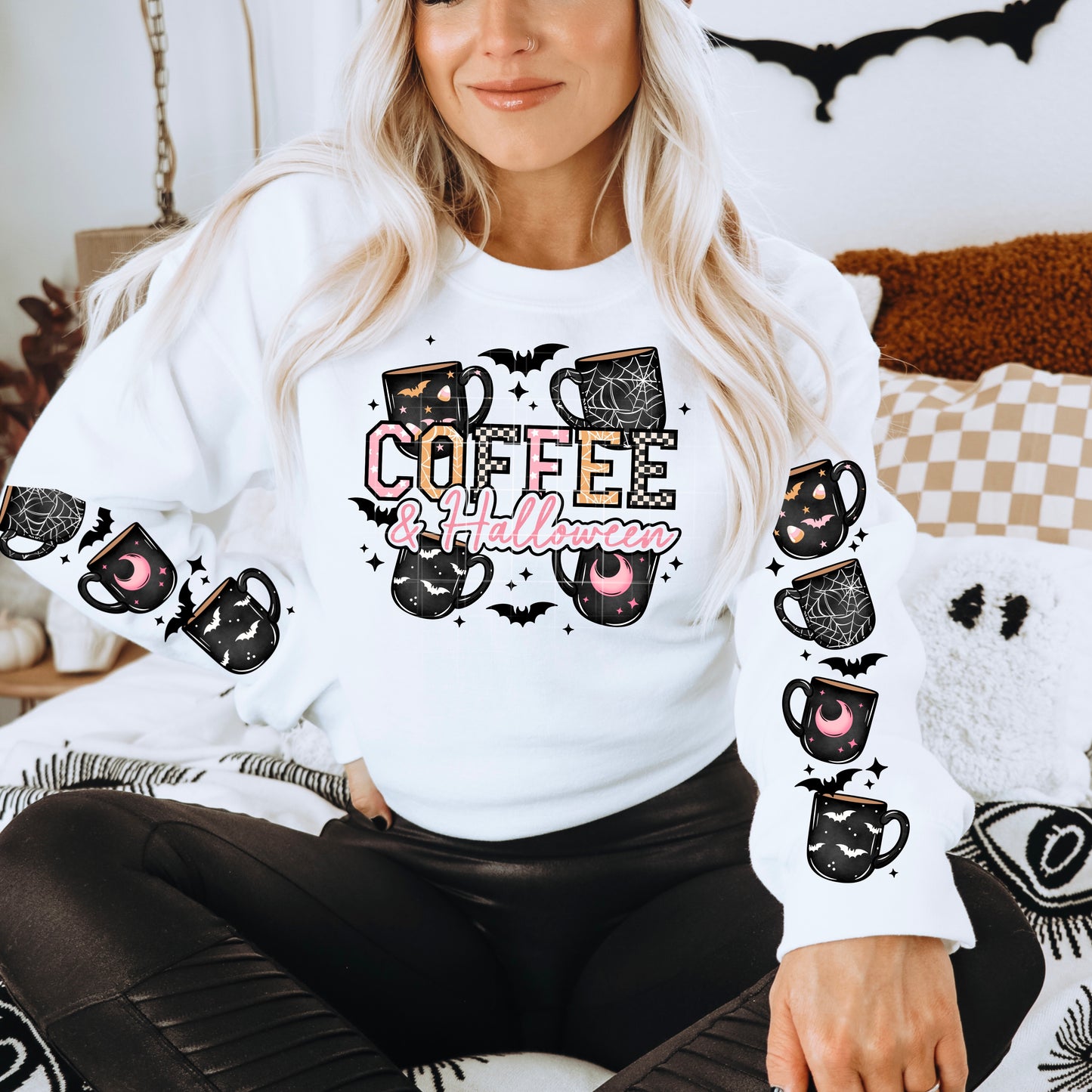Coffe And Halloween Transfer ** TWO PART* SOLD SEPARATELY**