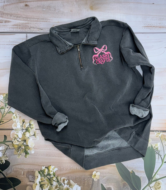 🎀 Personalized Embroidered 🎀 Comfort Color Quarter Zip