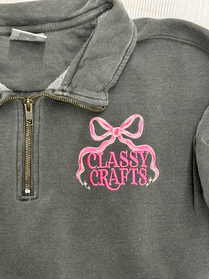 🎀 Personalized Embroidered 🎀 Comfort Color Quarter Zip