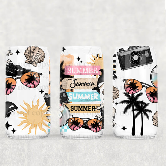 Summer Collage 16oz Libbey Wrap