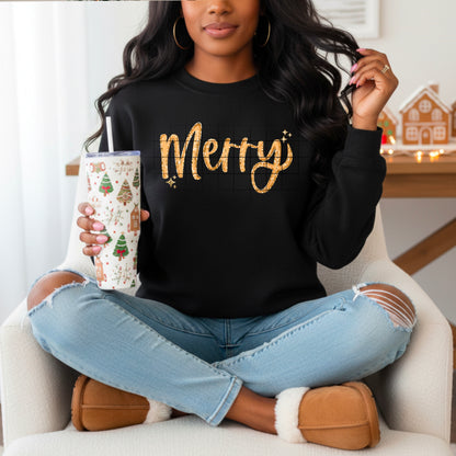 Merry Gold Glitter Transfer**SOLD SEPARATELY**